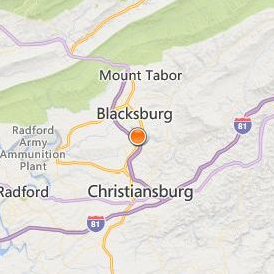 Edward Via College of Osteopathic Medicine Location Map - City View