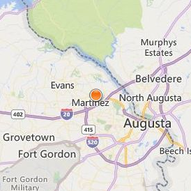 Empire Beauty School Augusta Location Map - City View