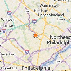 Empire Beauty School Cheltenham Location Map - City View