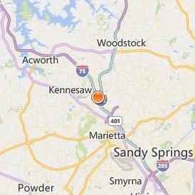 Empire Beauty School Kennesaw Location Map - City View