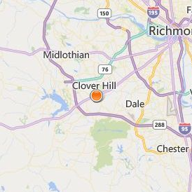 Empire Beauty School Midlothian Location Map - City View