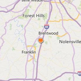 Empire Beauty School Nashville Location Map - City View