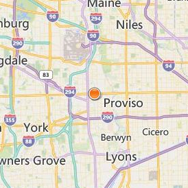 Empire Beauty School Stone Park Location Map - City View
