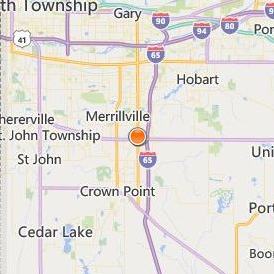 Paul Mitchell the School Merrillville Location Map - City View