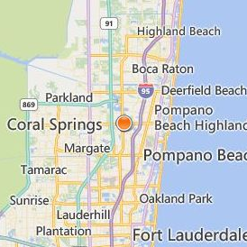 Florida College of Natural Health Pompano Beach Location Map - City View