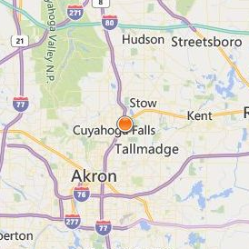 Fortis College Cuyahoga Falls Location Map - City View