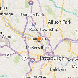 Fountain of Youth Academy of Cosmetology Location Map - City View