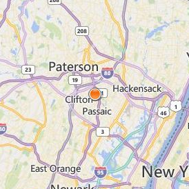 American Institute Clifton Location Map - City View