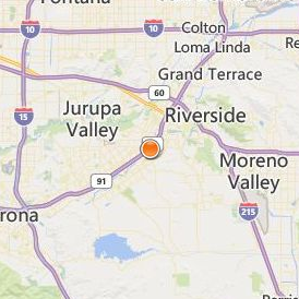 Salon Success Academy Riverside Location Map - City View