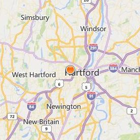 Hartford Seminary Location Map - City View