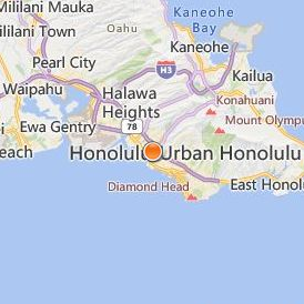 Hawaii Institute of Hair Design Location Map - City View