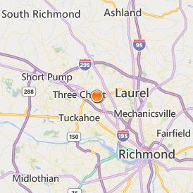 Henrico County Saint Marys Hospital School of Practical Nursing Location Map - City View