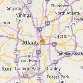 Herzing University Atlanta Location Map - City View