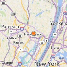 Eastwick College Hackensack Location Map - City View