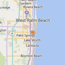 Hollywood Institute of Beauty Careers West Palm Beach Location Map - City View