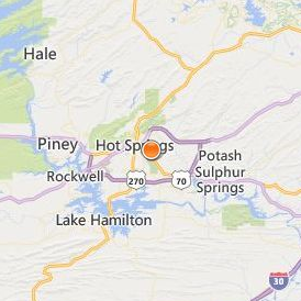 Hot Springs Beauty College Location Map - City View