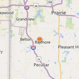 House of Heavilin Beauty College Raymore Location Map - City View