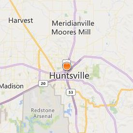 Huntsville Bible College Location Map - City View