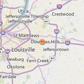 Ideal Beauty Academy Louisville Location Map - City View