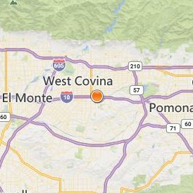 InterCoast Colleges West Covina Location Map - City View