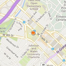 Johnson & Wales University Charlotte Location Map - Street View