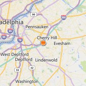 Jolie Health & Beauty Academy Cherry Hill Location Map - City View