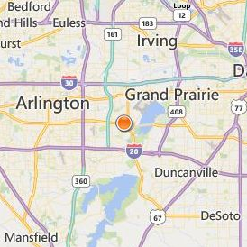 Tint School of Makeup and Cosmetology Dallas Location Map - City View