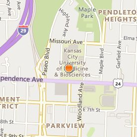 Kansas City University of Medicine and Biosciences Location Map - Street View