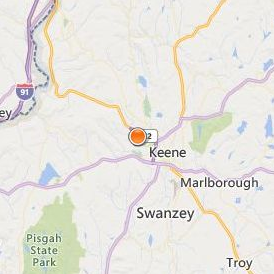 Keene Beauty Academy Location Map - City View
