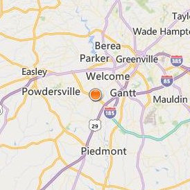 Kenneth Shuler School of Cosmetology Greenville Location Map - City View