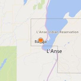 Keweenaw Bay Ojibwa Community College Location Map - City View