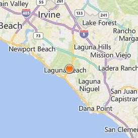 Laguna College of Art and Design Location Map - City View
