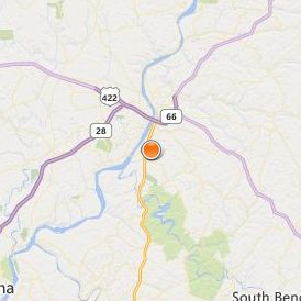 Lenape Technical School Practical Nursing Program Location Map - City View