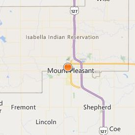 M J Murphy Beauty College of Mount Pleasant Location Map - City View