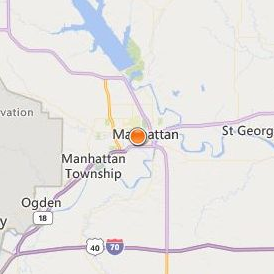 Manhattan Christian College Location Map - City View