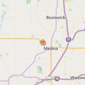 Medina County Career Center Location Map - City View