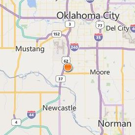 Mid America Christian University Location Map - City View
