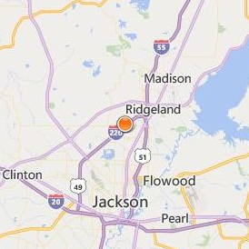 Midwest Technical Institute Ridgeland Location Map - City View