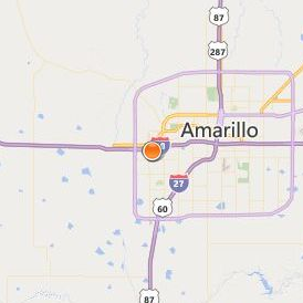 Milan Institute Amarillo Location Map - City View