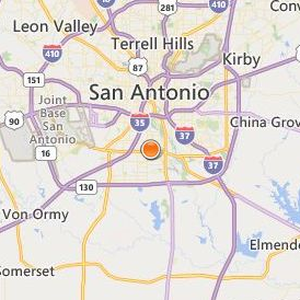Milan Institute of Cosmetology San Antonio Military Location Map - City View