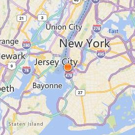 Mildred Elley New York Location Map - City View