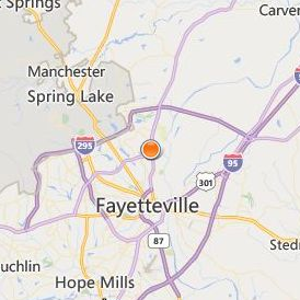 Miller Motte College Fayetteville Location Map - City View