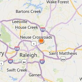 Miller Motte College Raleigh Location Map - City View