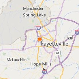 Paul Mitchell the School Fayetteville Location Map - City View