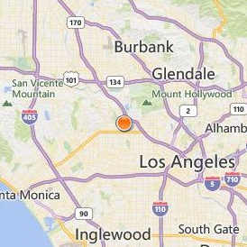 Musicians Institute Location Map - City View