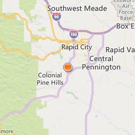 National American University Rapid City Location Map - City View