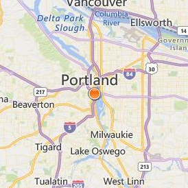 National College of Natural Medicine Location Map - City View