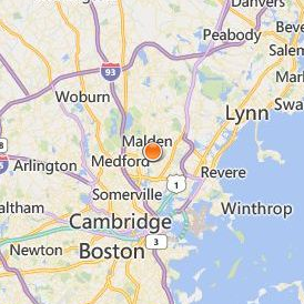 New England Hair Academy Location Map - City View