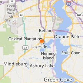 Fortis College Orange Park Location Map - City View