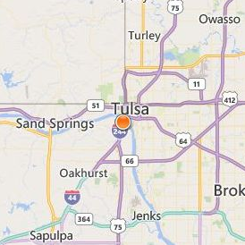 Oklahoma State University Center for Health Sciences Location Map - City View